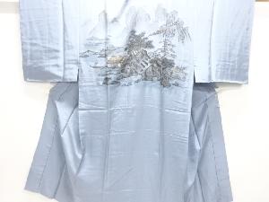 アンティーク　山水風景模様男物長襦袢